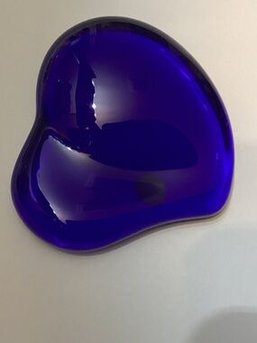 Vintage Elsa Peretti for Tiffany & Co. Cobalt Blue Murano Glass Heart